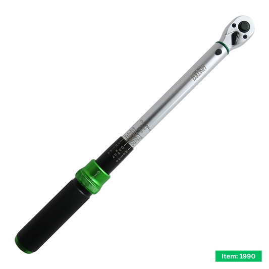 United Torque Wrench 10-140 Nm 3/8" Square Dr Reversible Ratchet Calibrated