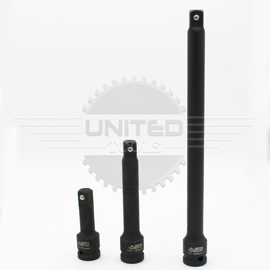 1/2" IMPACT Extension Bars 3PC Long Reach Extension Bar Set 1/2Inch Dr