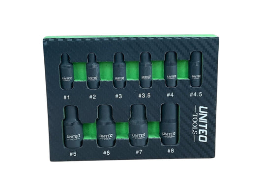 10PC 1/4" & 3/8" Dr Tap Socket Set