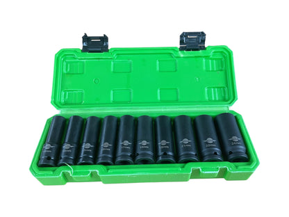 United Tools 1/2" IMPACT Sockets Set 10PC 12 Point 13-24mm