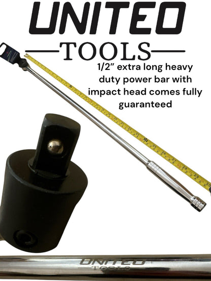 United Tools 1/2 Dr Power Breaker Bar 30" Long IMPACT Head Extra Long Bar