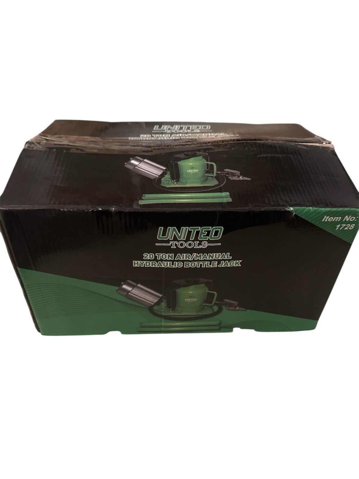 Air Hydraulic Bottle Jack Low-Profile 20 Ton Lifting Ram Car Van Truck Heavy