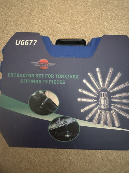 Damaged Screw Extractor Long Short Tool Set For TORX HEX ALLEN Star Screws