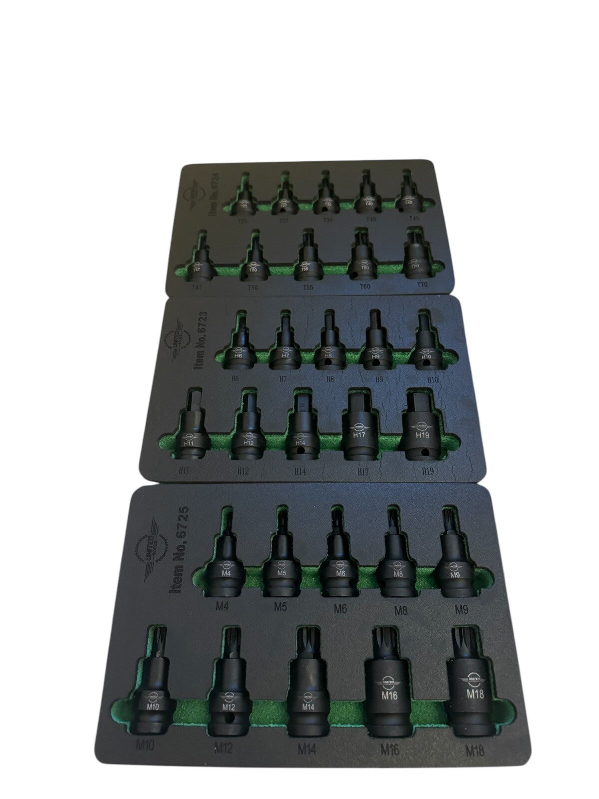Industrial 30PC ￼IMPACT HEX & TORX & SPLINES Bit Socket Set Long SHALLOW 1/2"Dr