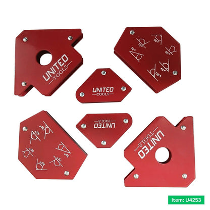 6PC Welding Magnet Set-30/45/60/90/135 Degree Angles