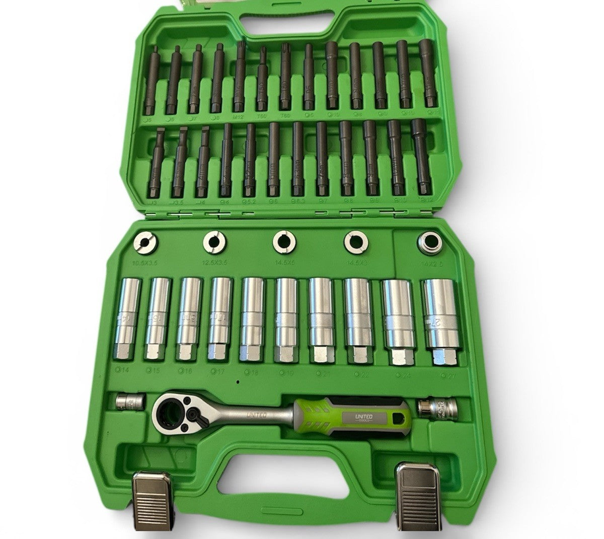 United Tools 43PC Shock Absorber Strut Nut Go-Thru Socket & Ratchet Set 3575