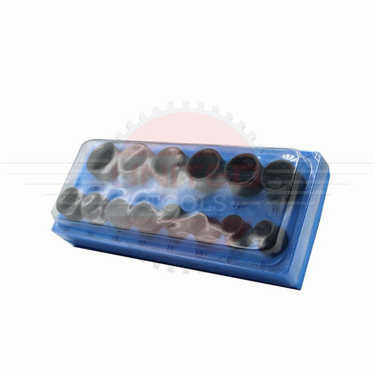 IMPACT 12 Point Socket Set 3/8" Dr Double HEX SHALLOW Sockets Set 14PC Tools