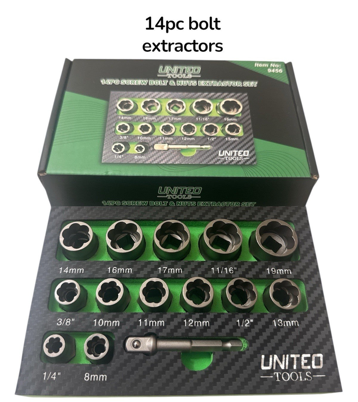14PC Bolt Extractor IMPACT Socket Set 3/8" Dr Damaged/Rounded Nut Removal Tool