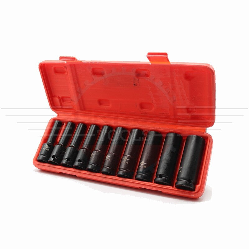 United Tools 1/2" IMPACT E-Torx Sockets Set 10PC 6 Point 8-24mm
