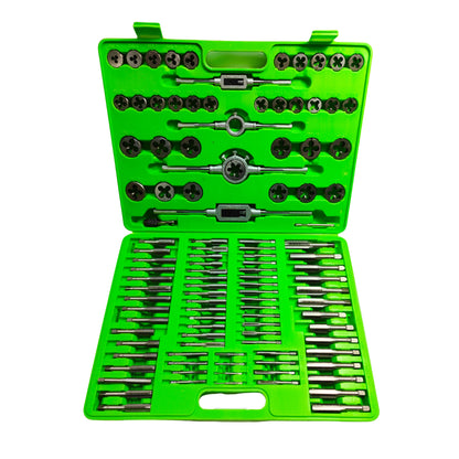 United Tools 110PC Tap & Die Set Metric Thread Cutting Kit Blow Case