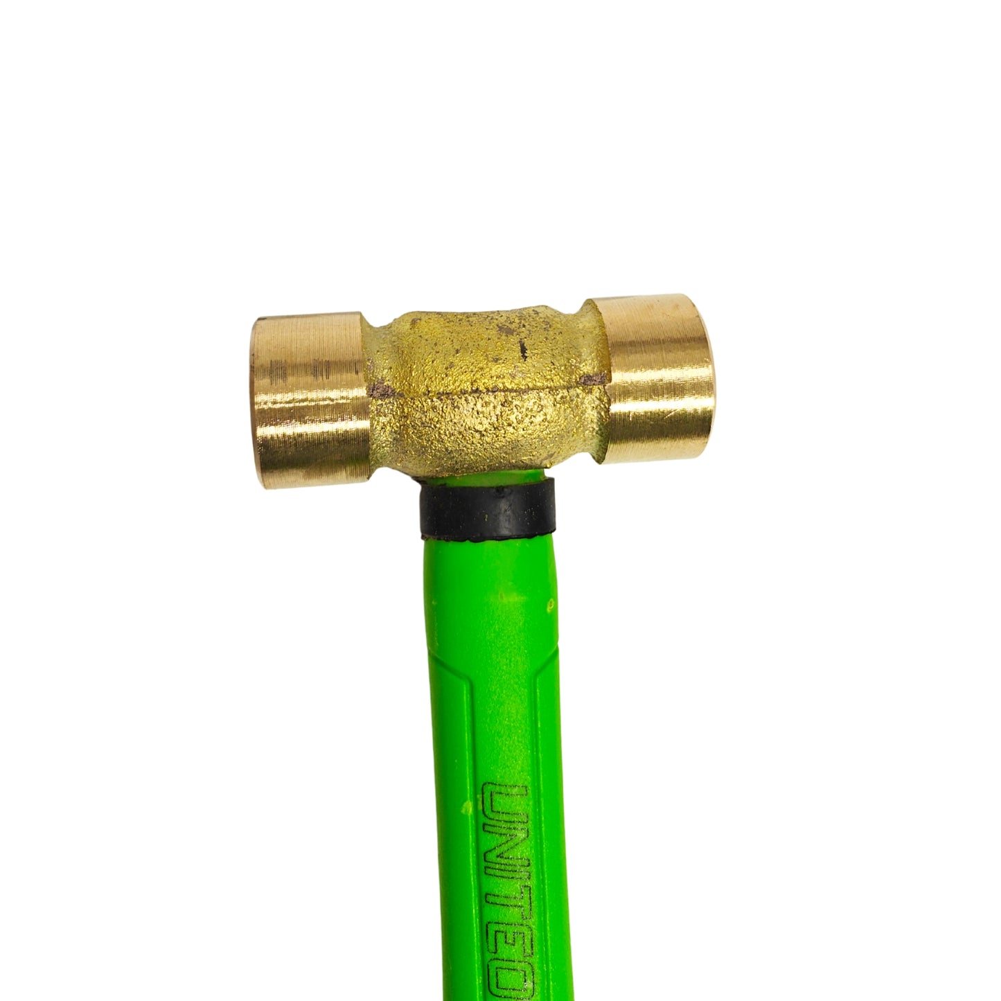 United Tools 1lb Copper Non Sparking Hammer Rubber Grip Fibreglass Shaft