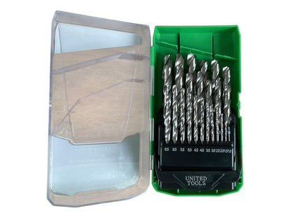 United Tools 25PC HSS Metric Drill Bits Set 135 Split Point