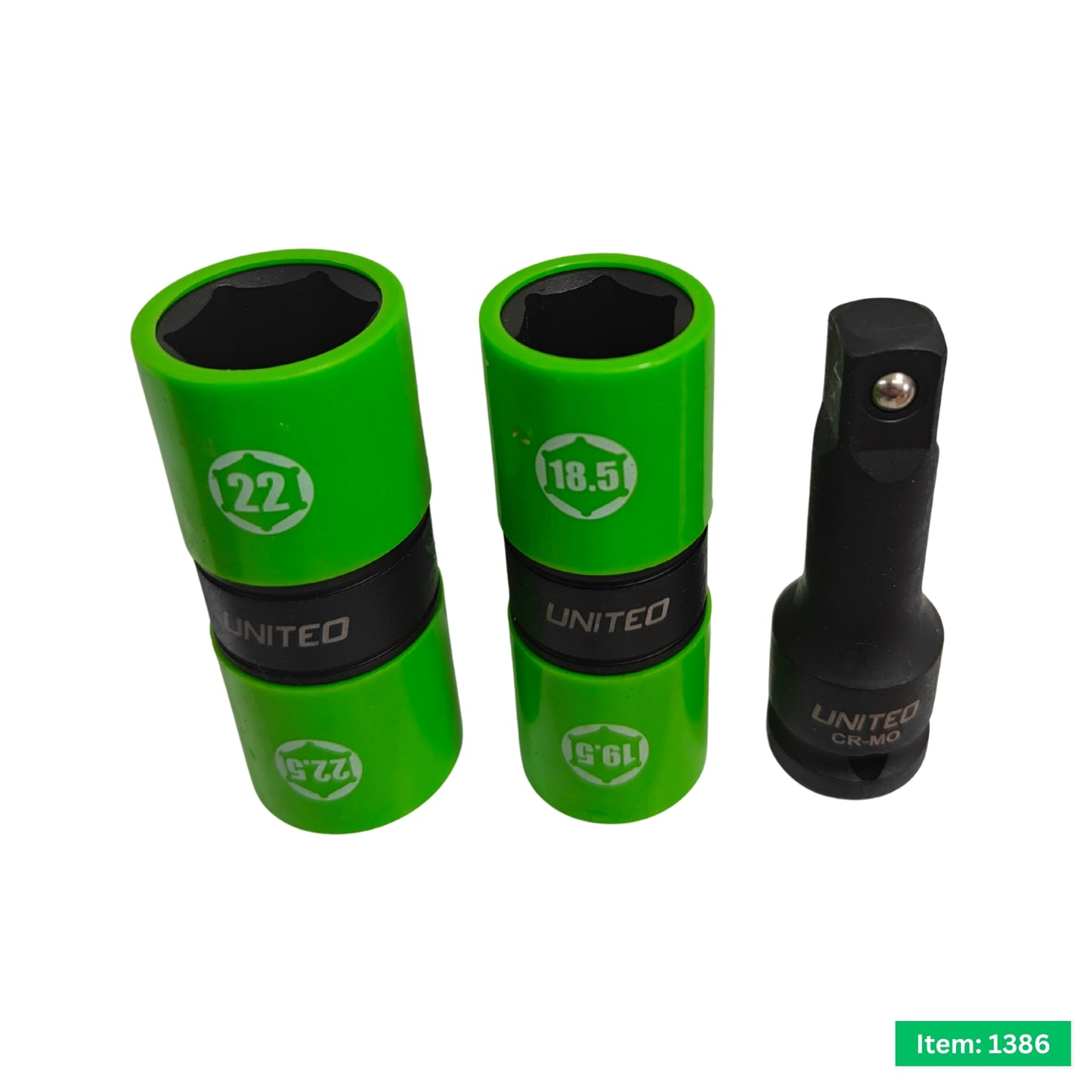United Tools 3PC Flip Lug Nut Impact Socket Set – 1/2" Drive with EVA Foam Tray