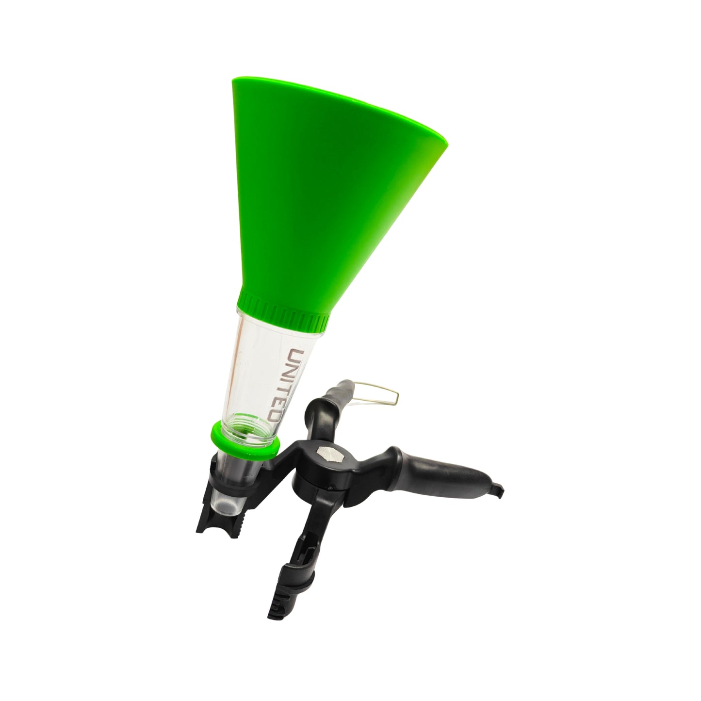 United Tools Universal Oil Funnel Set 2PC Flexible Spout Clamp Design