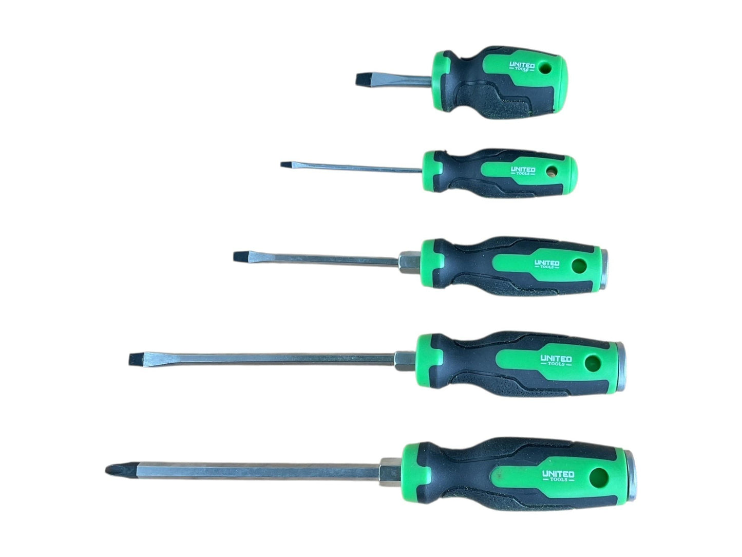 United Tools 10pc Magnetic Screwdriver Set Go Through Phillips Slotted in EVA Tray