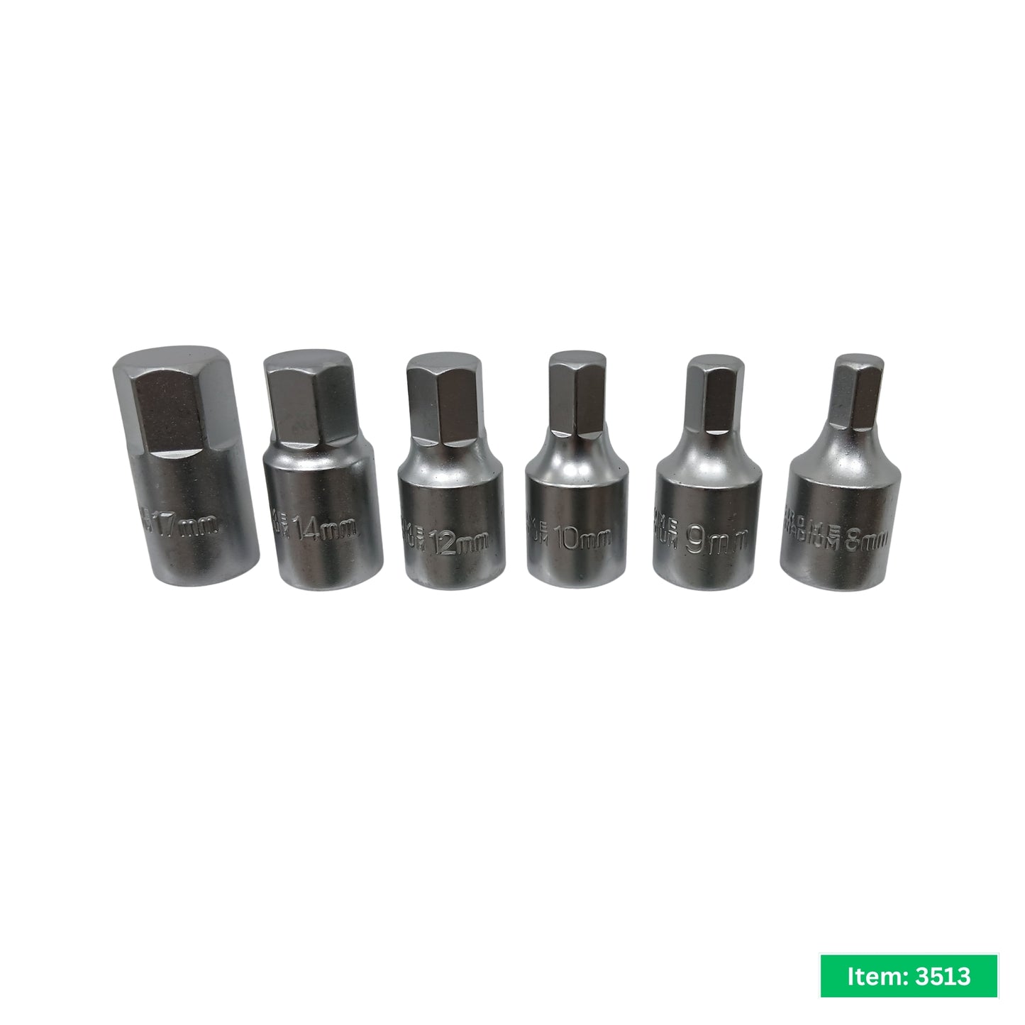 18PC 3/8" Dr Master Drain Plug Key Set Sump Sockets TORX HEX TR in EVA Foam Tray
