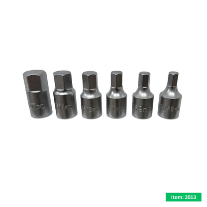18PC 3/8" Dr Master Drain Plug Key Set Sump Sockets TORX HEX TR in EVA Foam Tray