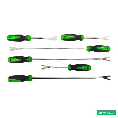 6PC Door Panel Removal Tool Kit U-Slot Pry Bars EVA Foam Tray
