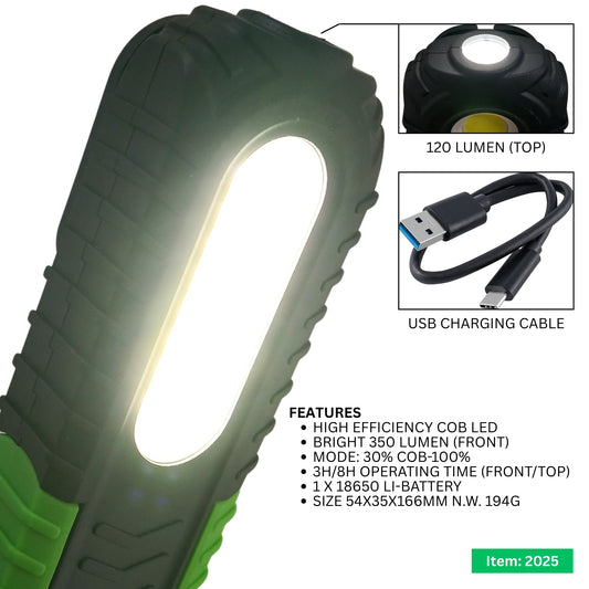 Super bright LED317 Rechargeable 3W COB + 3W LED Inspection Lamp Magnetic Base