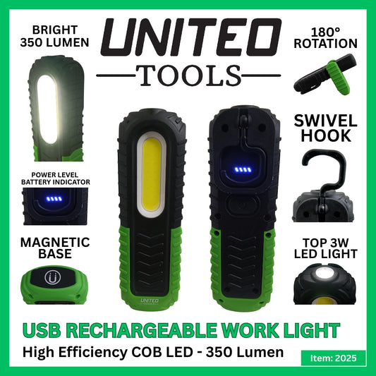 Super bright LED317 Rechargeable 3W COB + 3W LED Inspection Lamp Magnetic Base