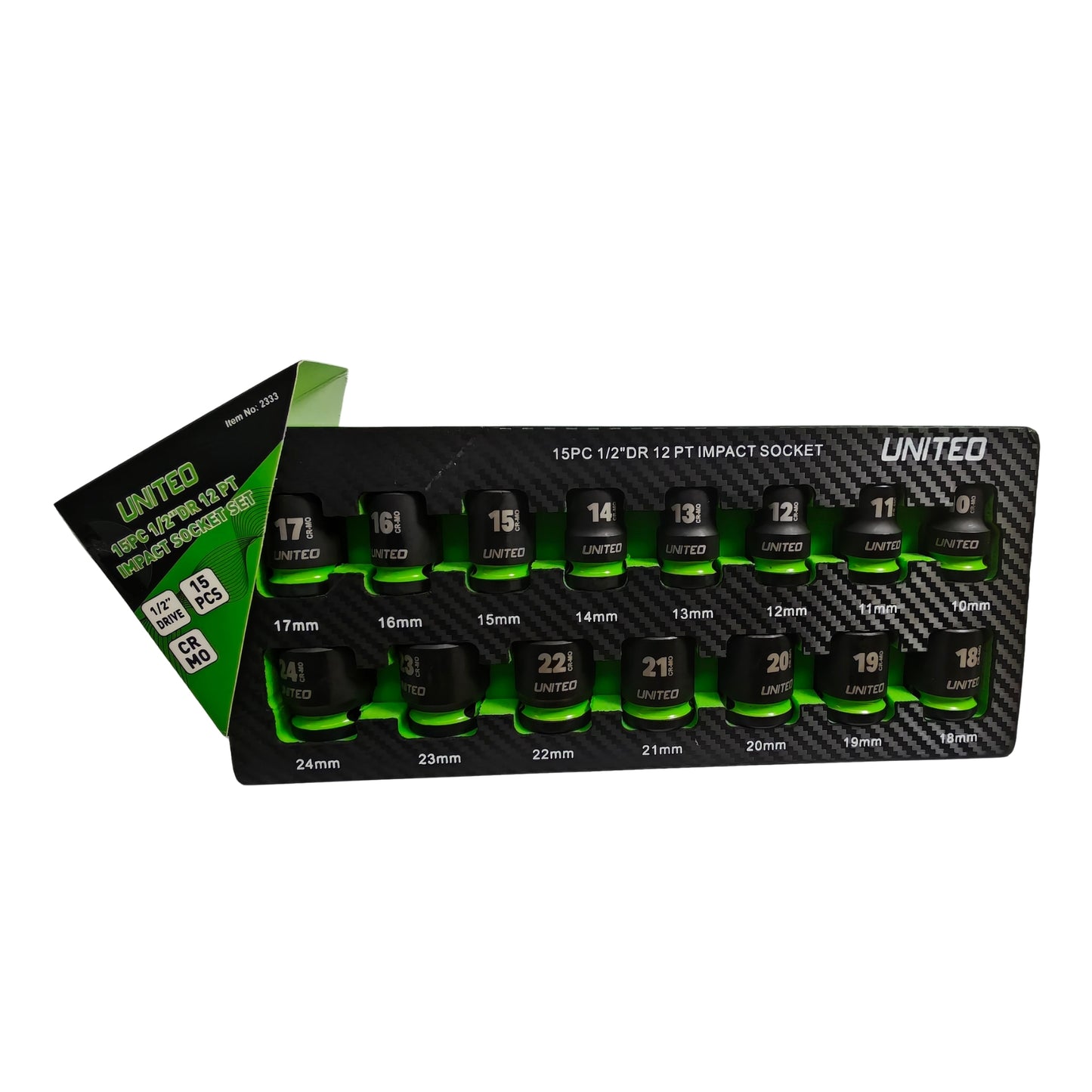 15PC 12PT Impact Sockets