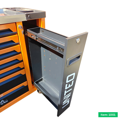 XXL Professional 7 Drawer Roller Lockable Tool Cabinet with 286 Tools