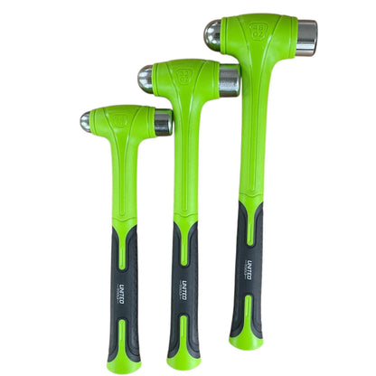 United Tools Dead Blow Ball Pein Hammer 16Oz, 32Oz, 48Oz Set Of 3 With EVA Foam Tray