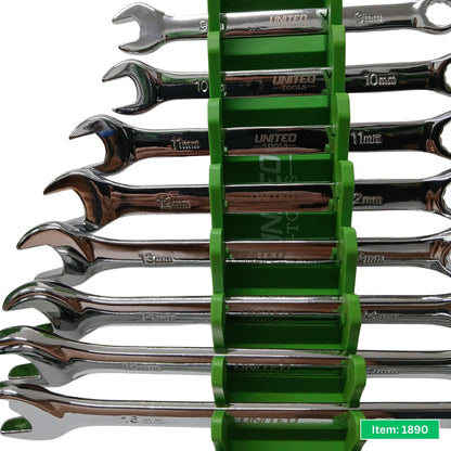 United Tools 4pc Magnetic Spanner Organiser Wrench Holder Rack Set