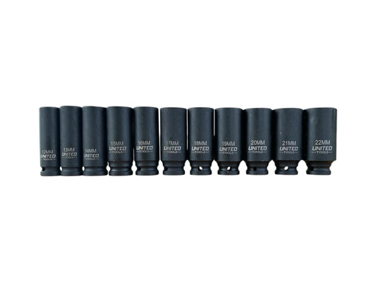 32PC 3/8 Dr IMPACT DEEP And SHALLOW Sockets Metric 8-22mm