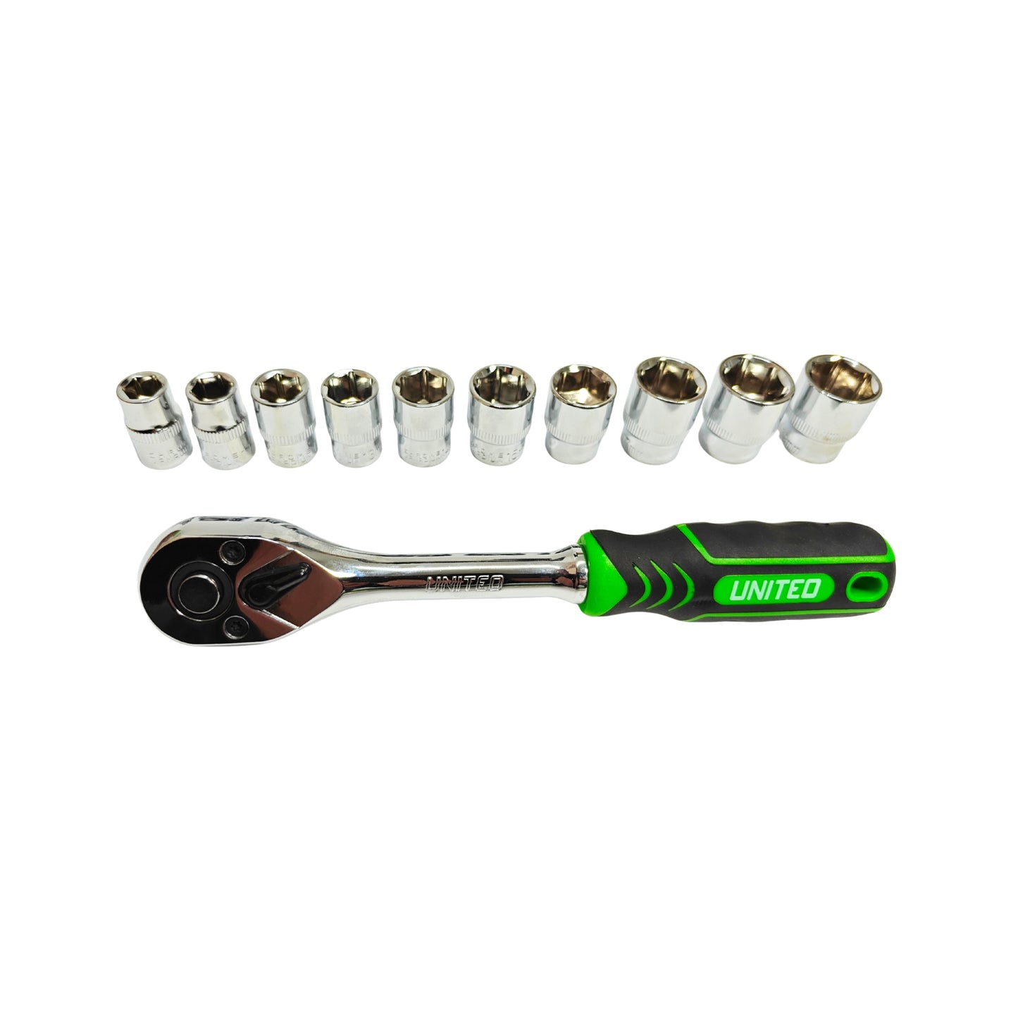 United Tools 3/8Dr Socket Set With Ratchet