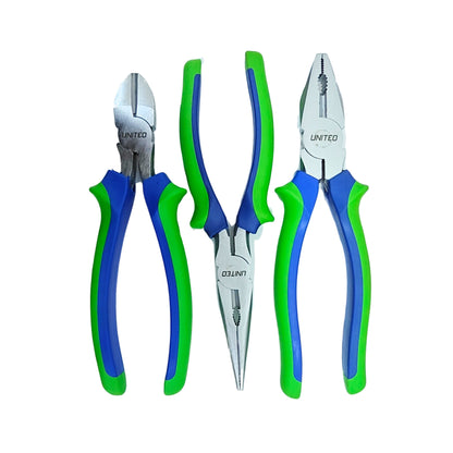United Tools 3PC 8" Pliers Set