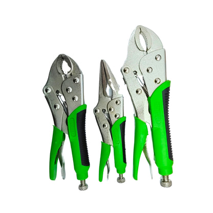 United Tools 3PC Locking Jaw Plier Set