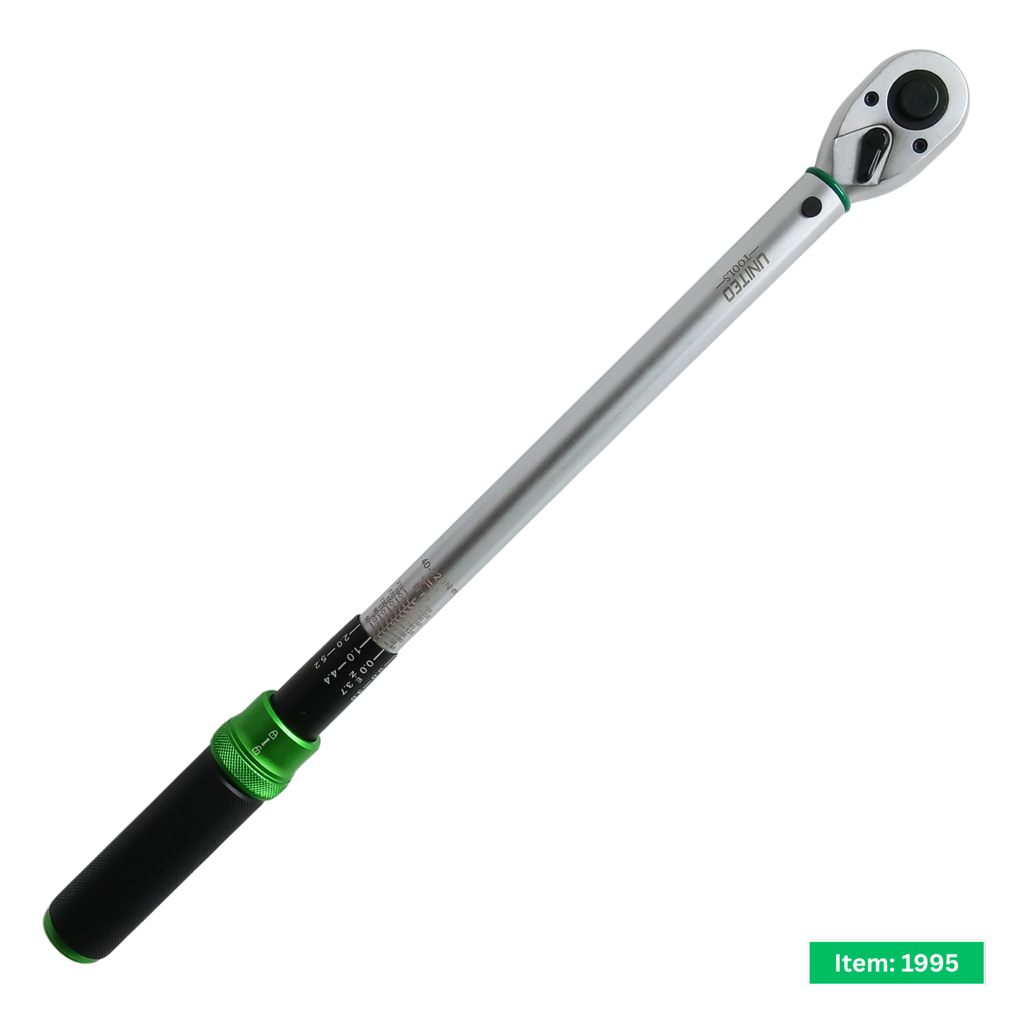 United Torque Wrench 40-220Nm 1/2" Square Dr Reversible 72T Ratchet Calibrated