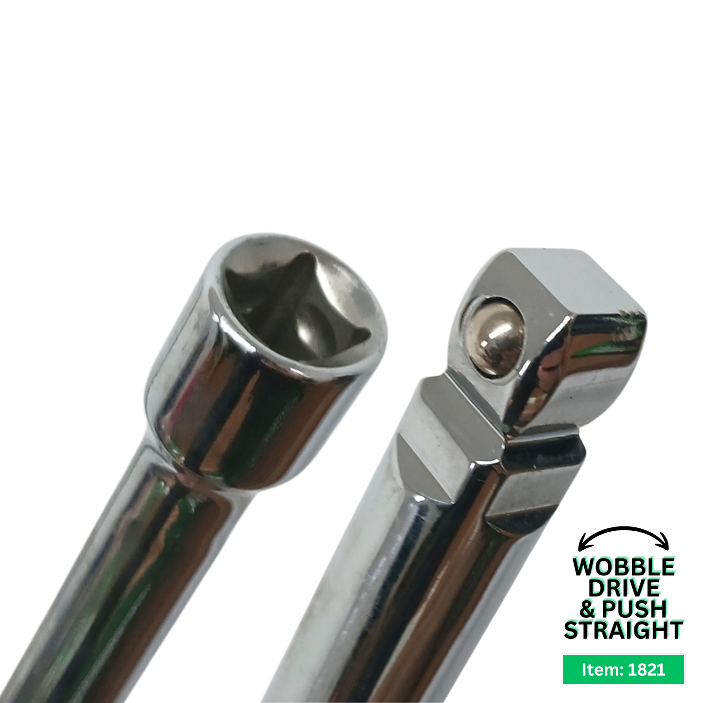 9PC Wobble Extension Bar Set 1/2", 1/4" & 3/8" 50-250mm in EVA FoamTray