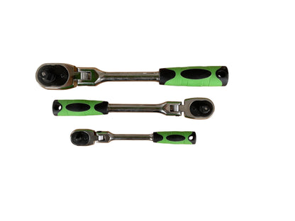 3PC Flexi-Head Quick Release Ratchet Set