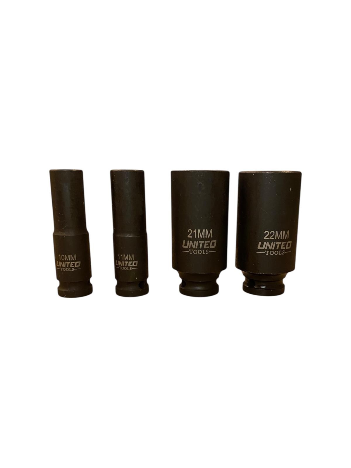 15PC DEEP IMPACT Socket Set 3/8" Dr 10–22mm 6pt HEX Long Reach In EVA Foam