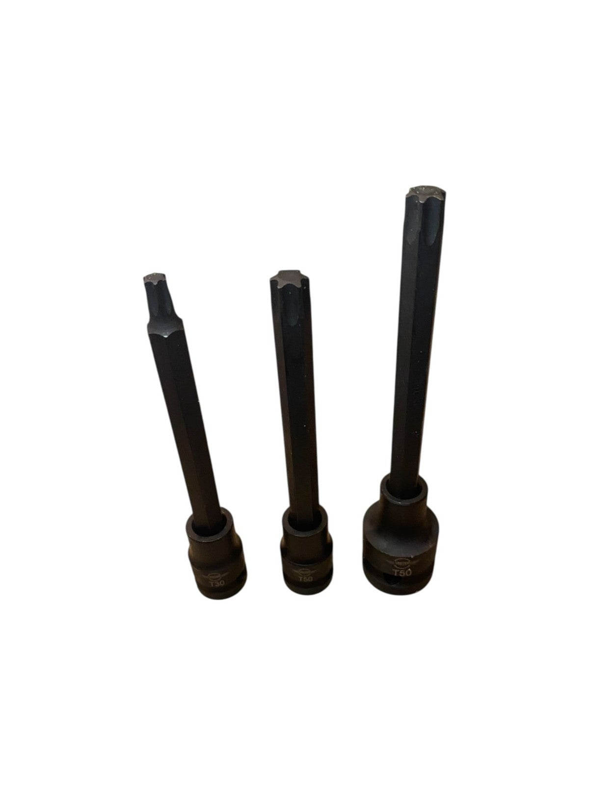 United Tools 1/2" 3/8"Dr Long IMPACT TORX Socket Set T30-T40-T50 Star Tork