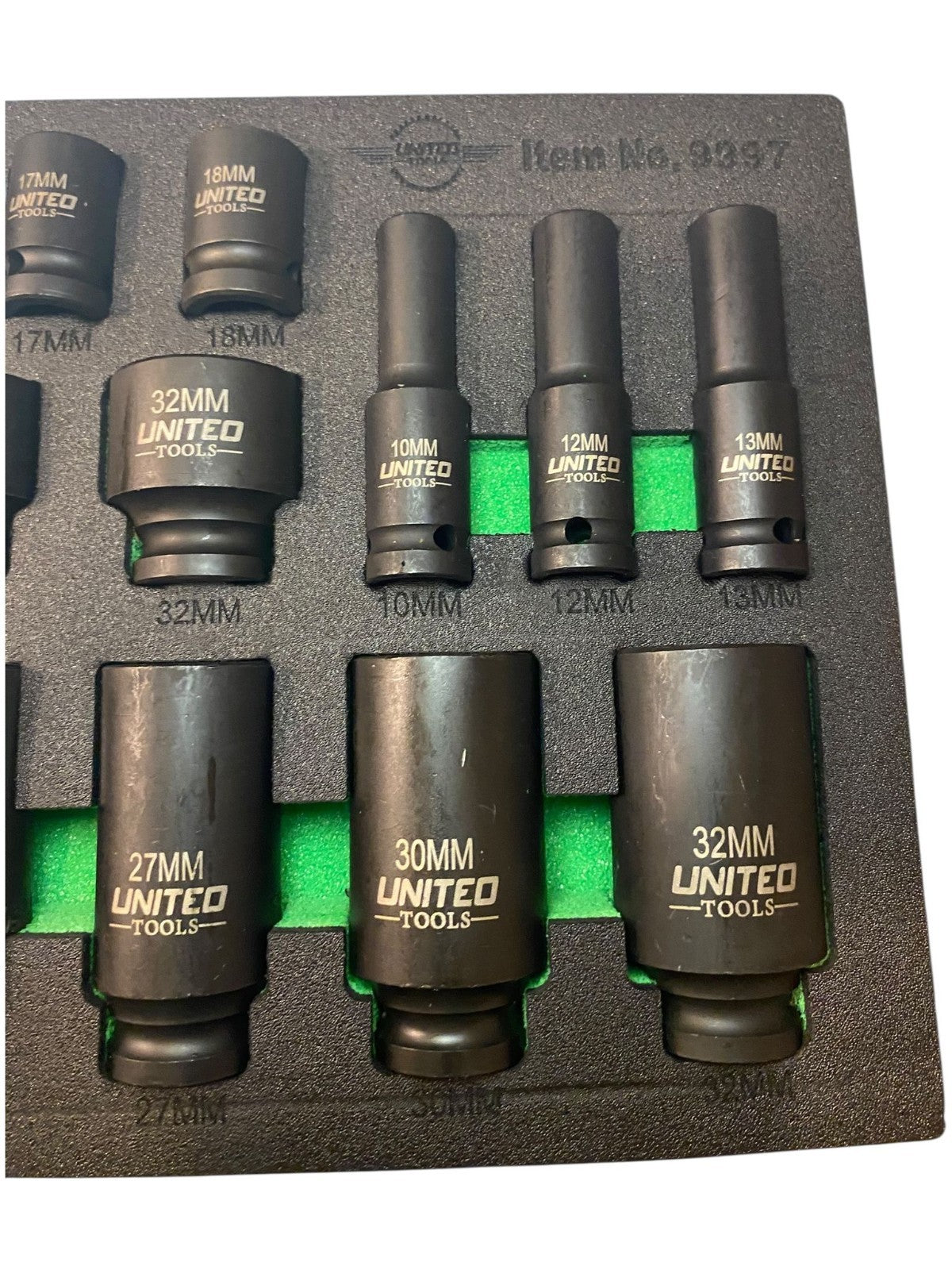 DEEP & SHALLOW IMPACT Socket Set 1/2"Dr 35PC 8-32mm 6pt HEX Sockets Set EVA