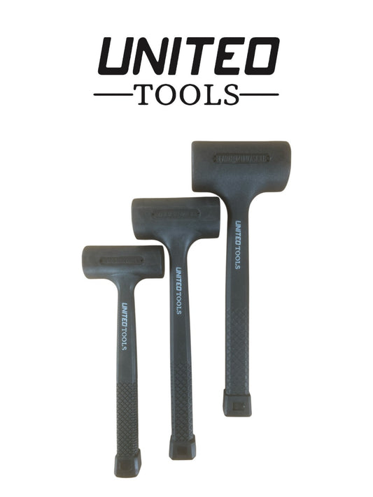 3pc Rubber Mallets Hammers  United Tool￼ Dead Blow 1lb 2lb 3lb