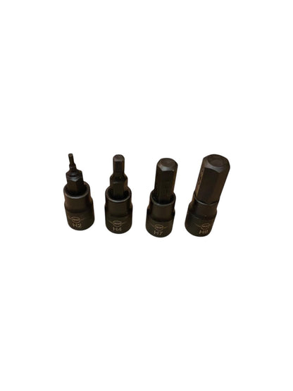 20PC Long & Short IMPACT HEX Sockets Set 1/4" Dr H2-H9 Long & H2-H9 Short