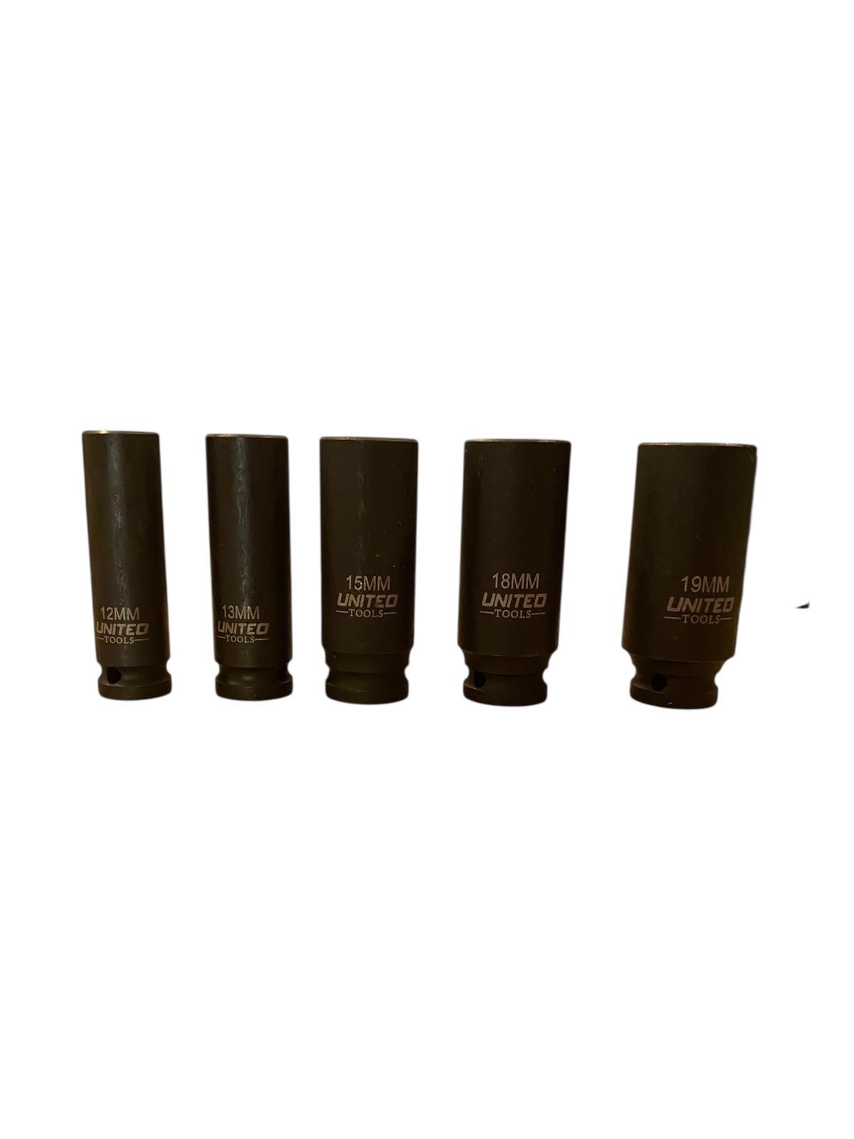 15PC DEEP IMPACT Socket Set 3/8" Dr 10–22mm 6pt HEX Long Reach In EVA Foam