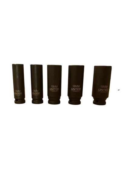 15PC DEEP IMPACT Socket Set 3/8" Dr 10–22mm 6pt HEX Long Reach In EVA Foam