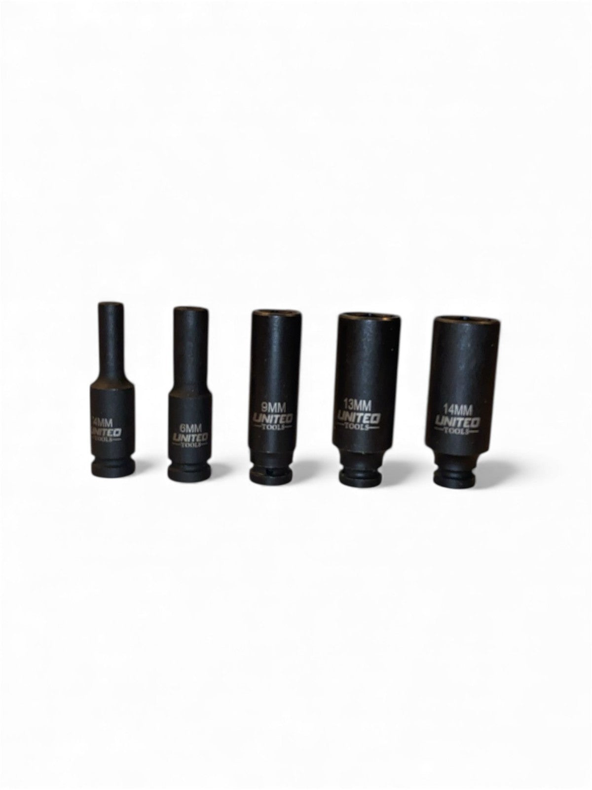 DEEP IMPACT SOCKET Set 1/4"Dr 14pc 4mm-15mm 6pt Hex Sockets