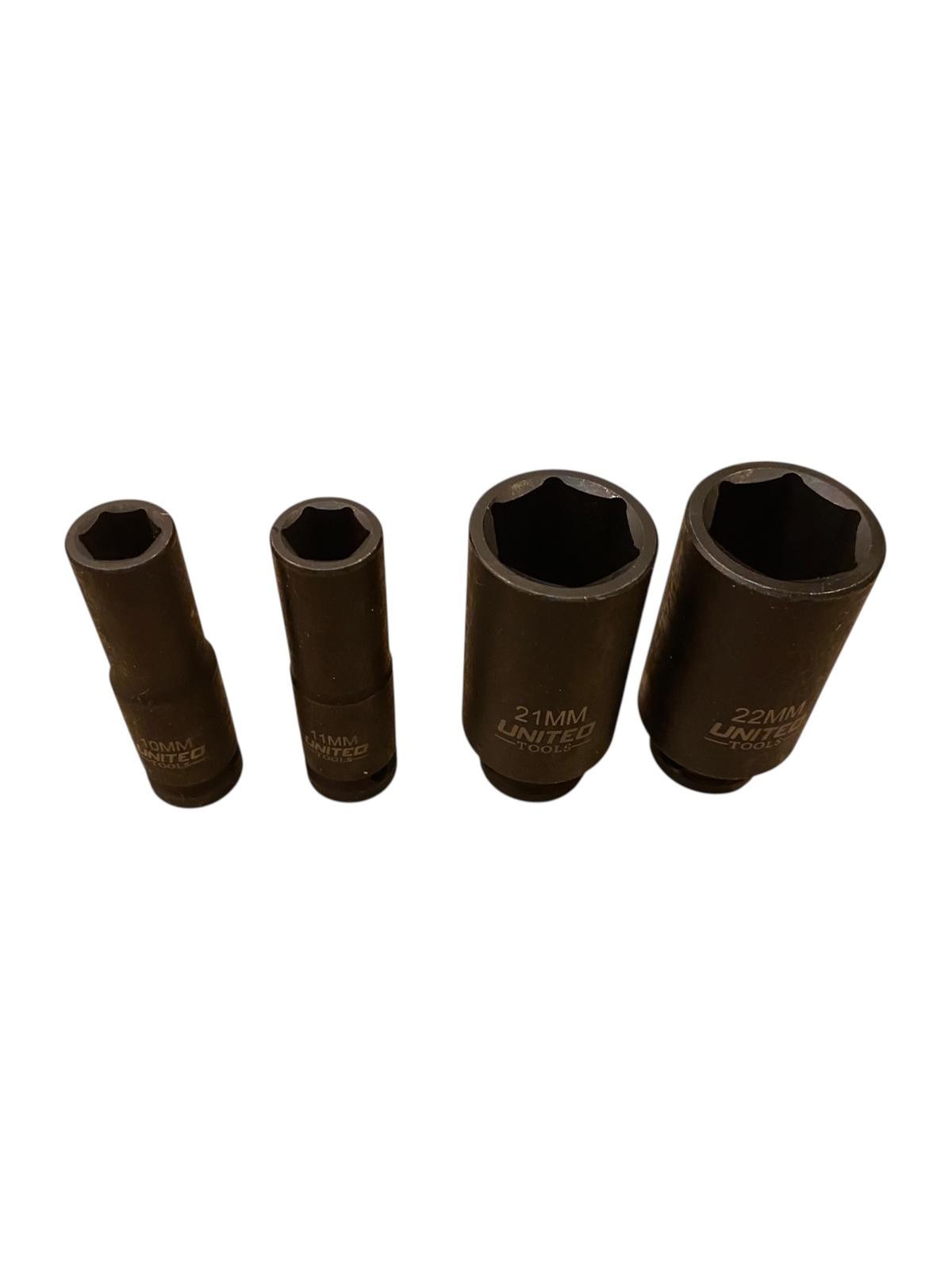 15PC DEEP IMPACT Socket Set 3/8" Dr 10–22mm 6pt HEX Long Reach In EVA Foam