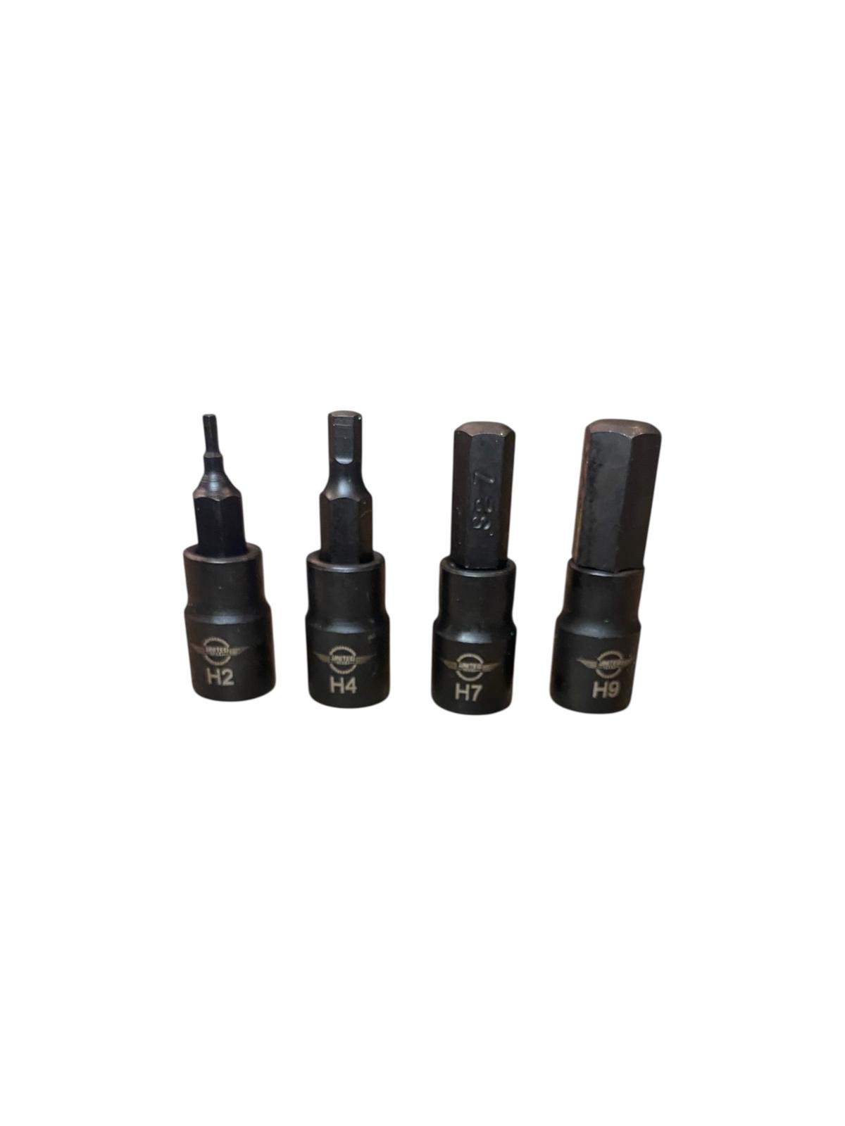 20PC Long & Short IMPACT HEX Sockets Set 1/4" Dr H2-H9 Long & H2-H9 Short