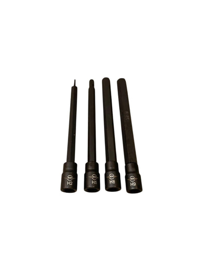20PC Long & Short IMPACT HEX Sockets Set 1/4" Dr H2-H9 Long & H2-H9 Short