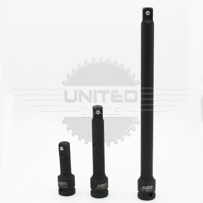 1/2" IMPACT Extension Bars 3PC Long Reach Extension Bar Set 1/2Inch Dr