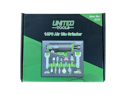 16PC Air Die Grinder Set In EVA Foam Tray