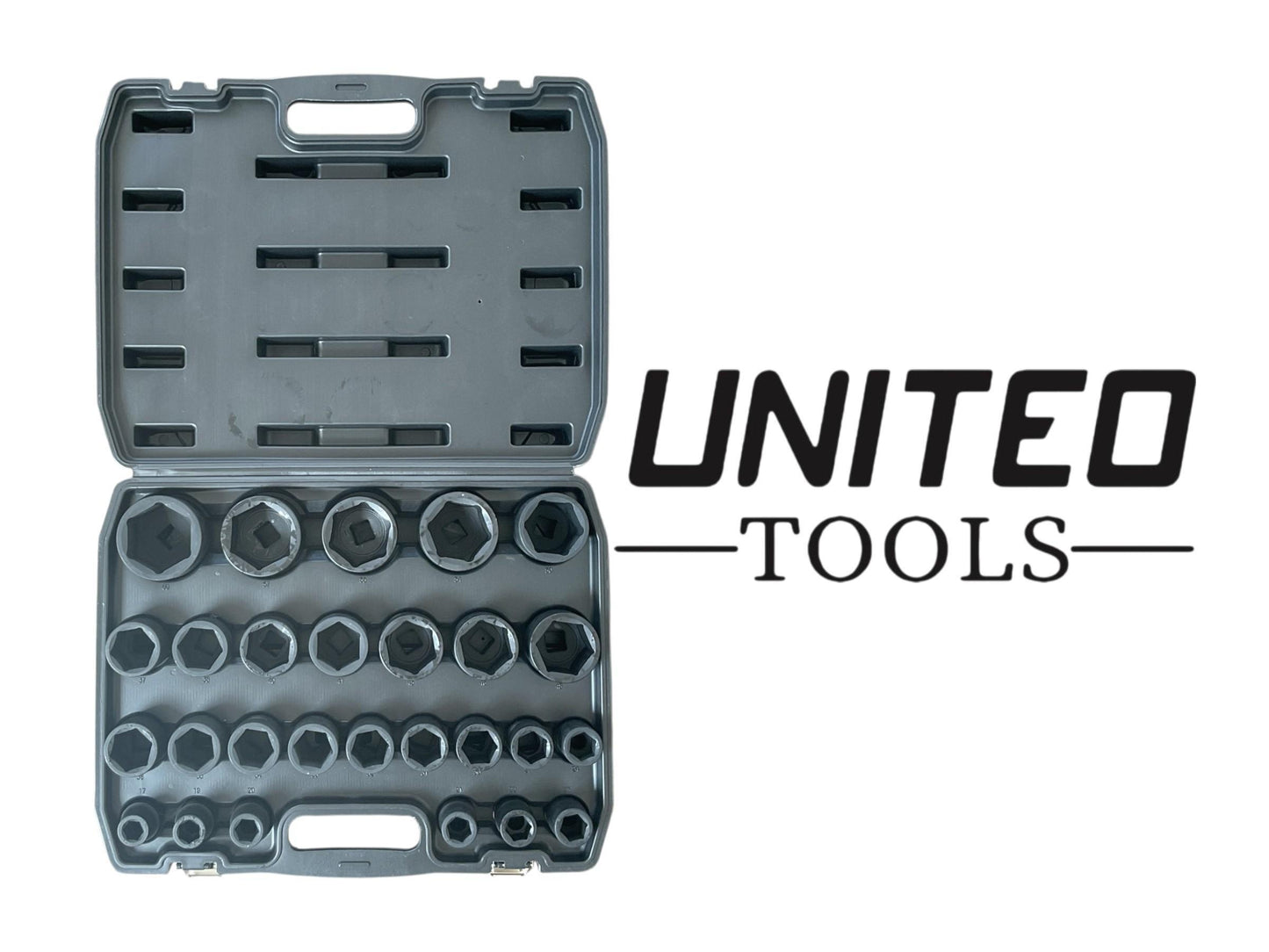 United Tools 27pc 3/4in Drive Impact Socket Set 17-60mm CR-MO 6 Point