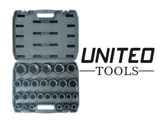 United Tools 27pc 3/4in Drive Impact Socket Set 17-60mm CR-MO 6 Point